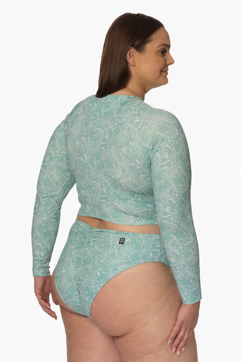 Moana Long Sleeved Crop Rashie - Del Mar