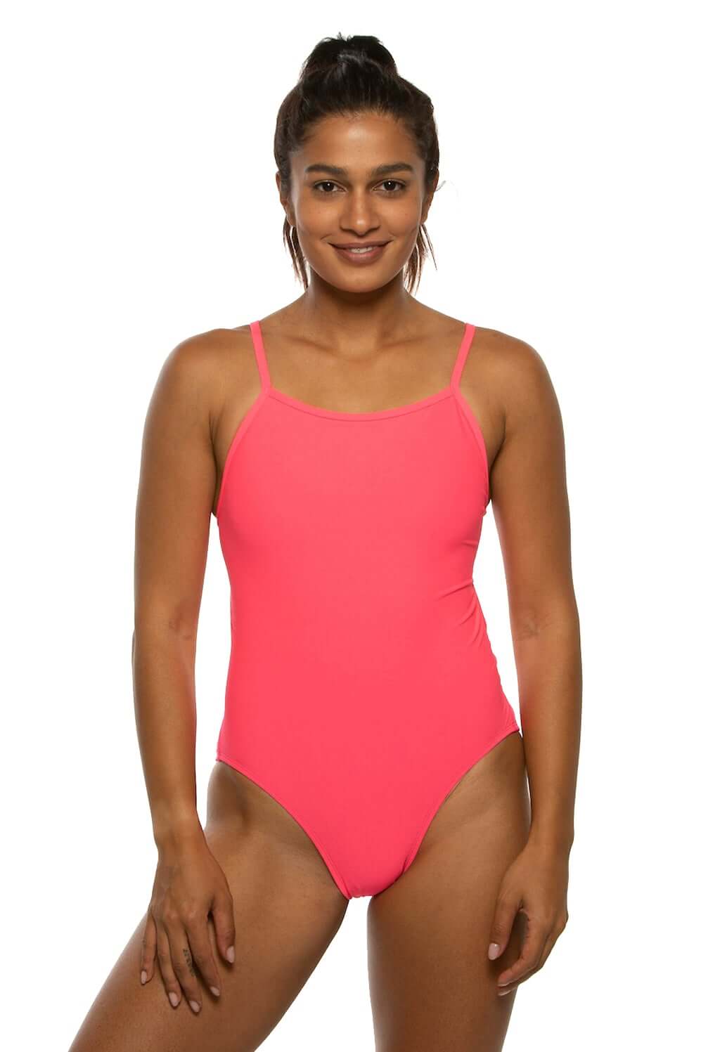 Devon Swim Onesie - Hot Pink