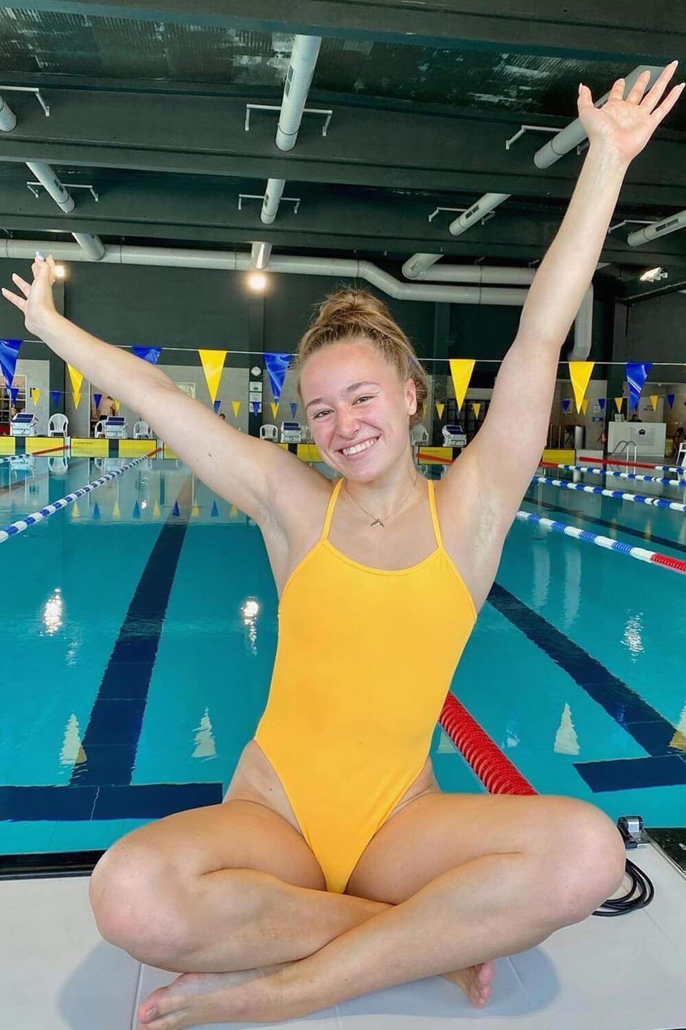 Perry Swim Onesie - Mango