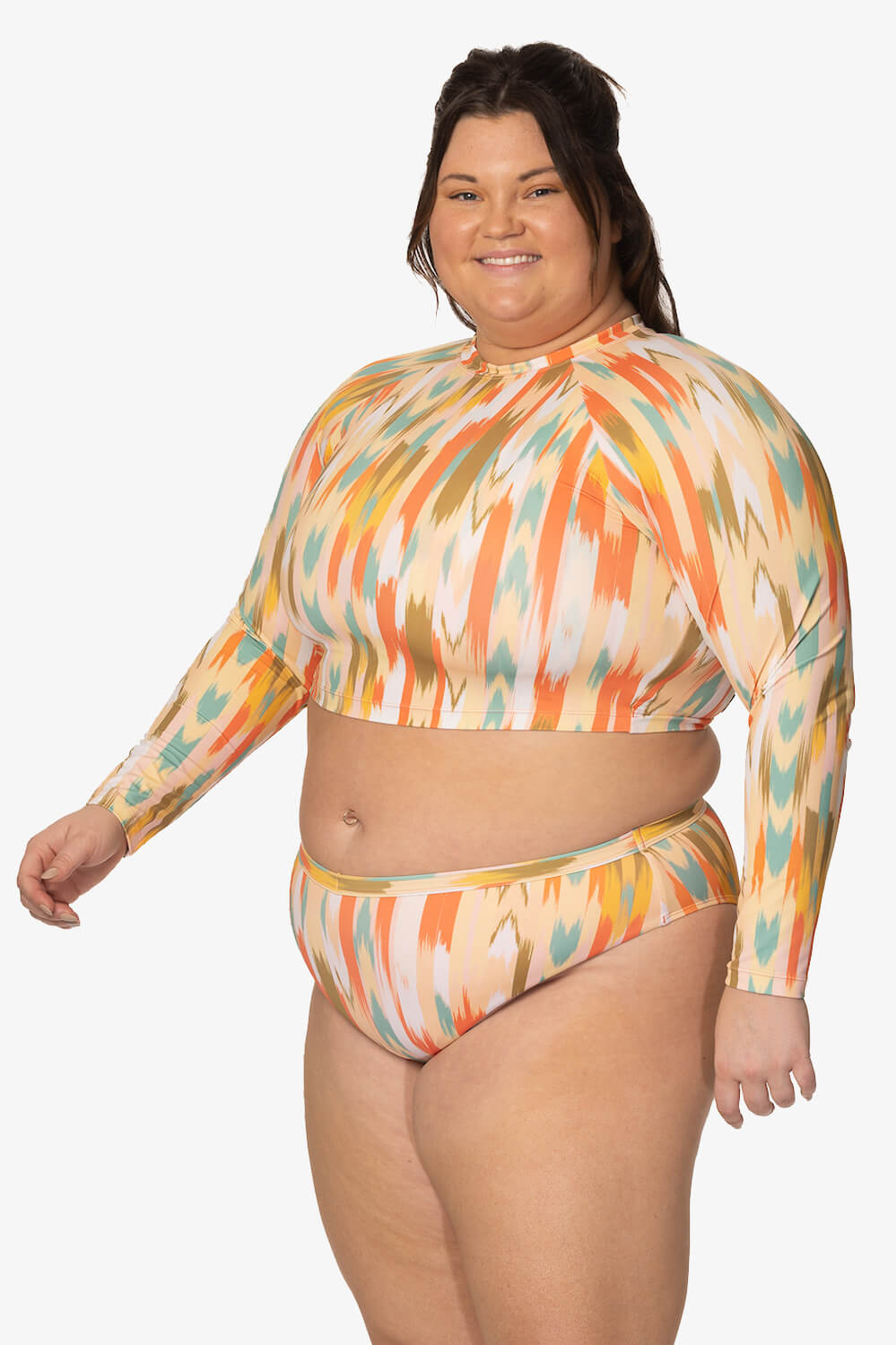 Moana Long Sleeved Crop Rashie - Zuma