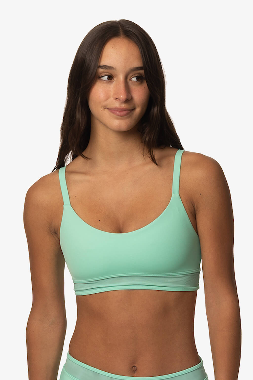 Penelope Mesh Bikini Top - Spirulina