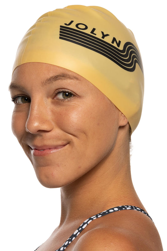  Silicone Swim Cap - Goldie