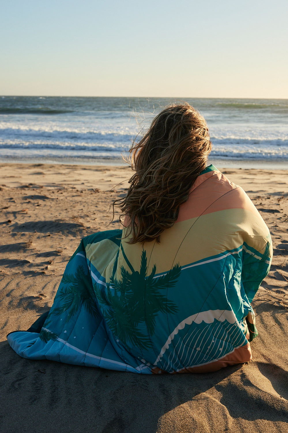  Voited Travel Blanket - Beach Life