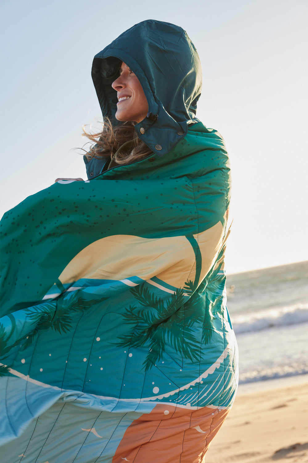  Voited Travel Blanket - Beach Life