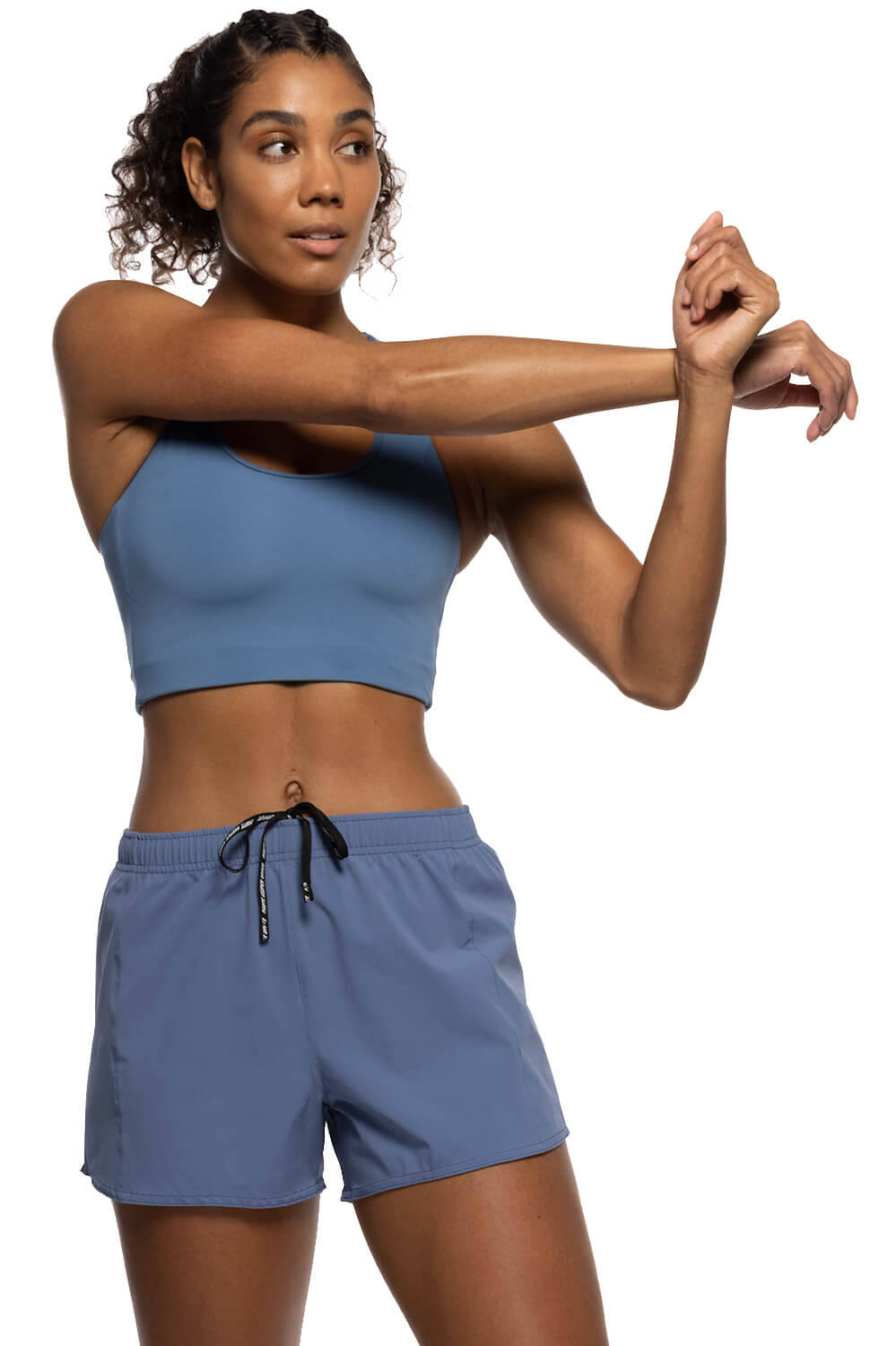  Janie High Waisted Run Short - Midnight Blue