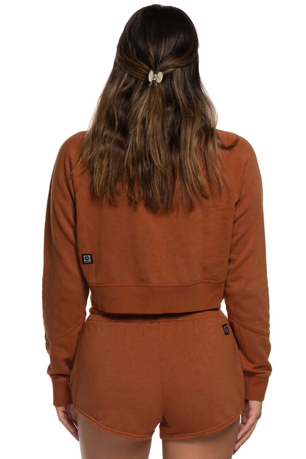  Brynn Cropped Fleece Crewneck