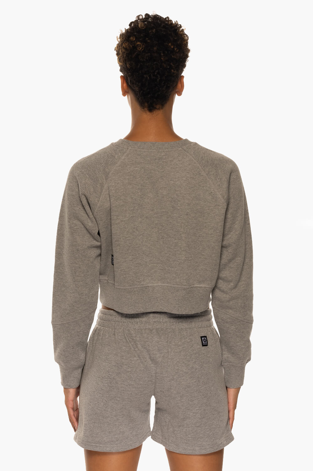  Dezi Fleece Long Short - Heather Grey