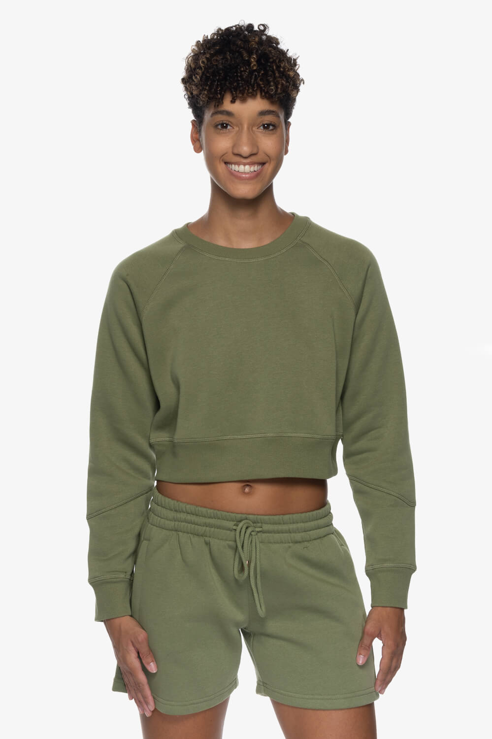  Dezi Fleece Long Short - Moss