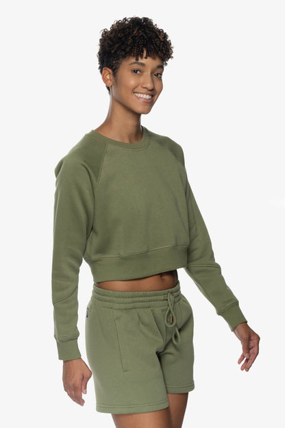  Dezi Fleece Long Short - Moss