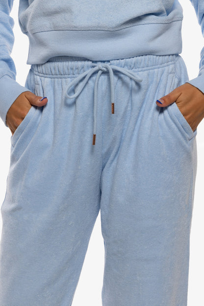  Evie Terry Cloth Sweatpant - Sky