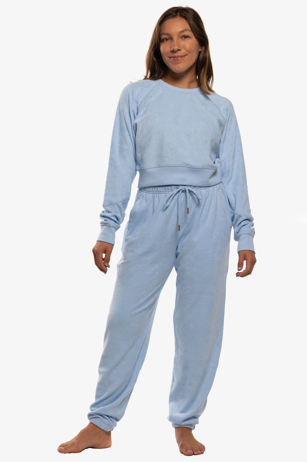  Evie Terry Cloth Sweatpant - Sky