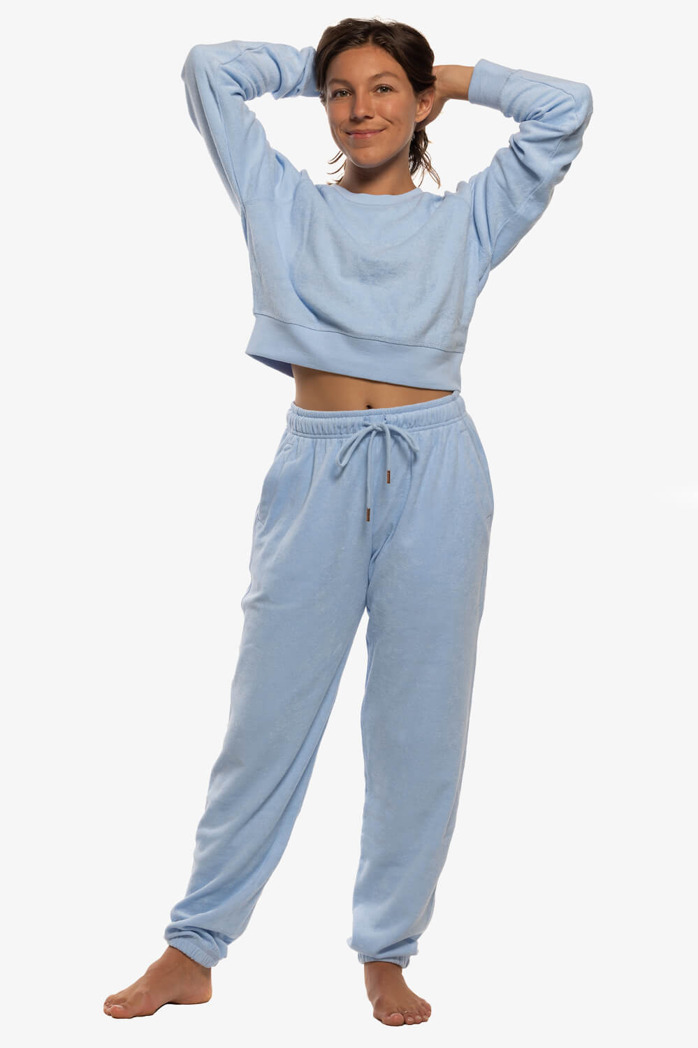  Evie Terry Cloth Sweatpant - Sky