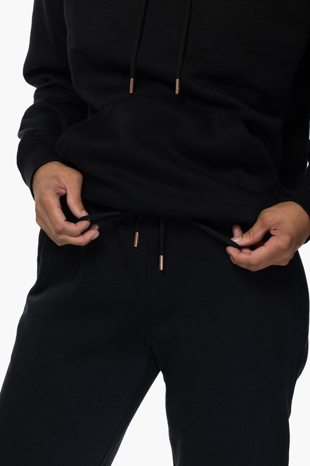  Sasha Fleece Sweatpants - Black