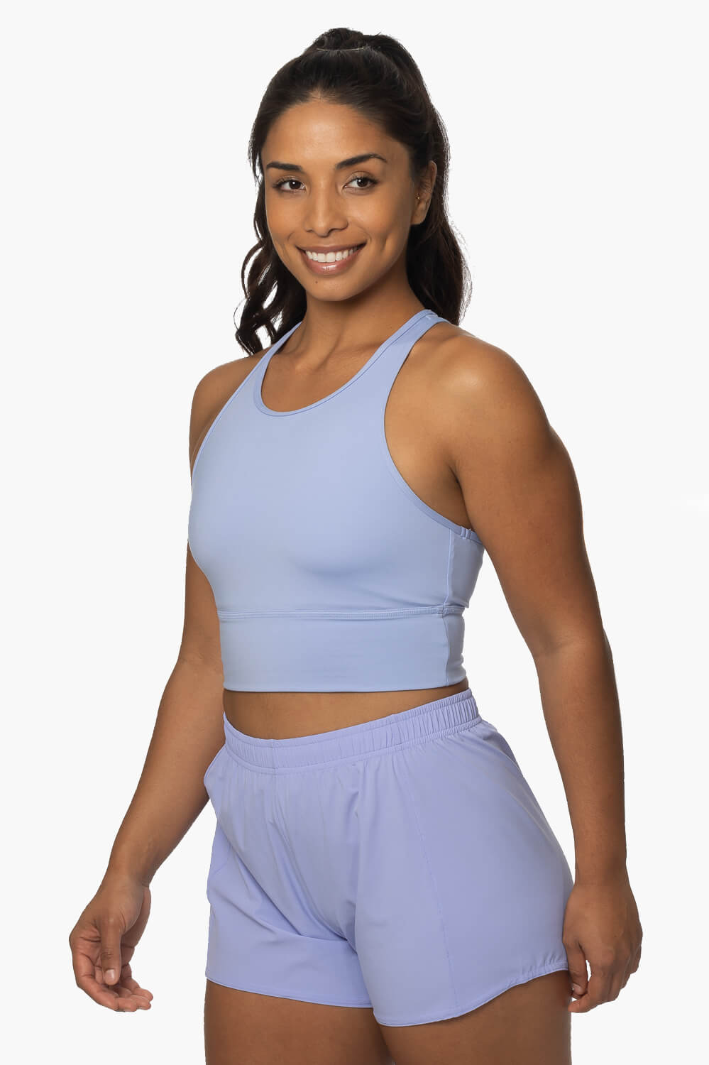  Janie High Waisted Run Short - Lavender