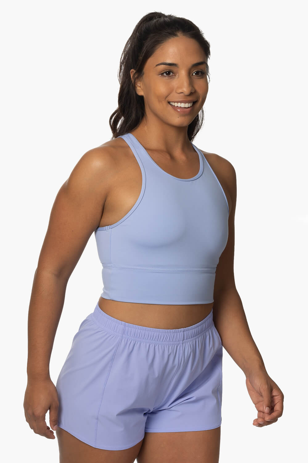  Janie High Waisted Run Short - Lavender