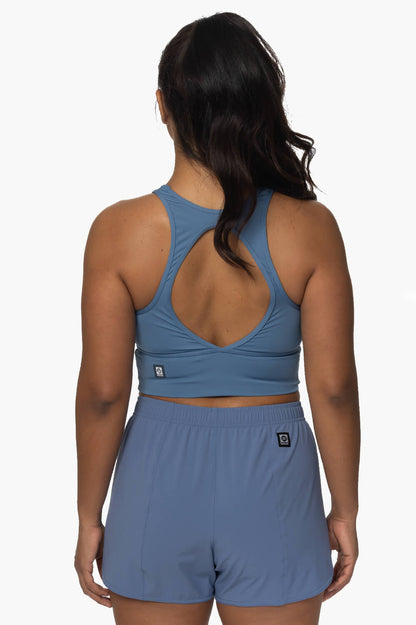  Janie High Waisted Run Short - Midnight Blue