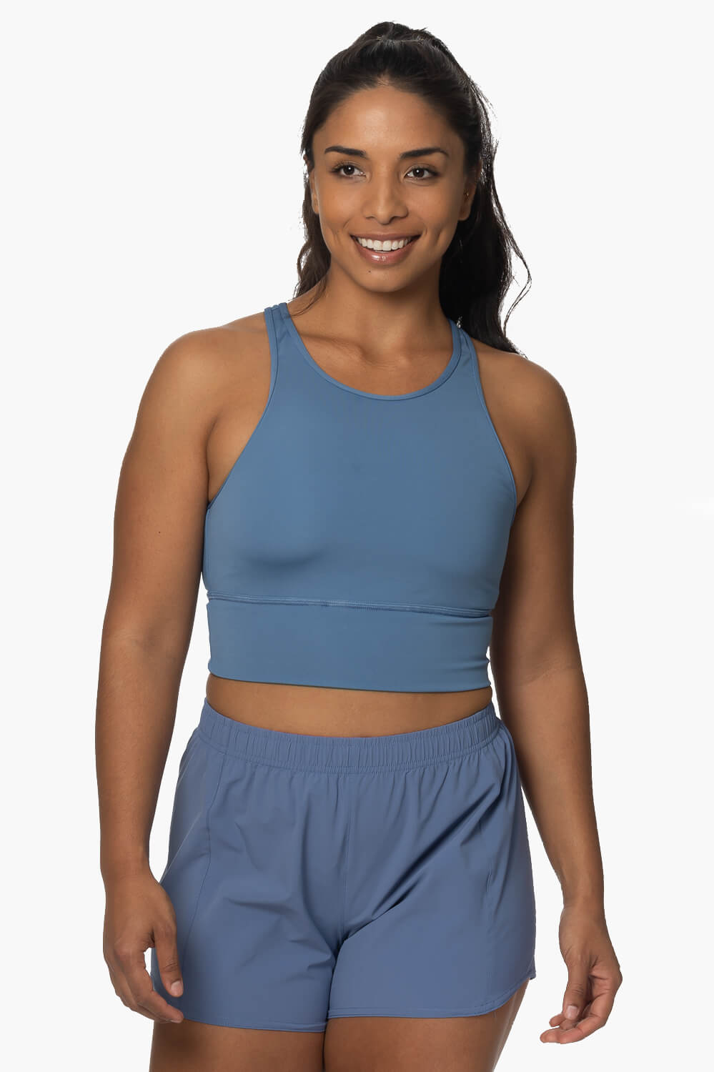  Janie High Waisted Run Short - Midnight Blue