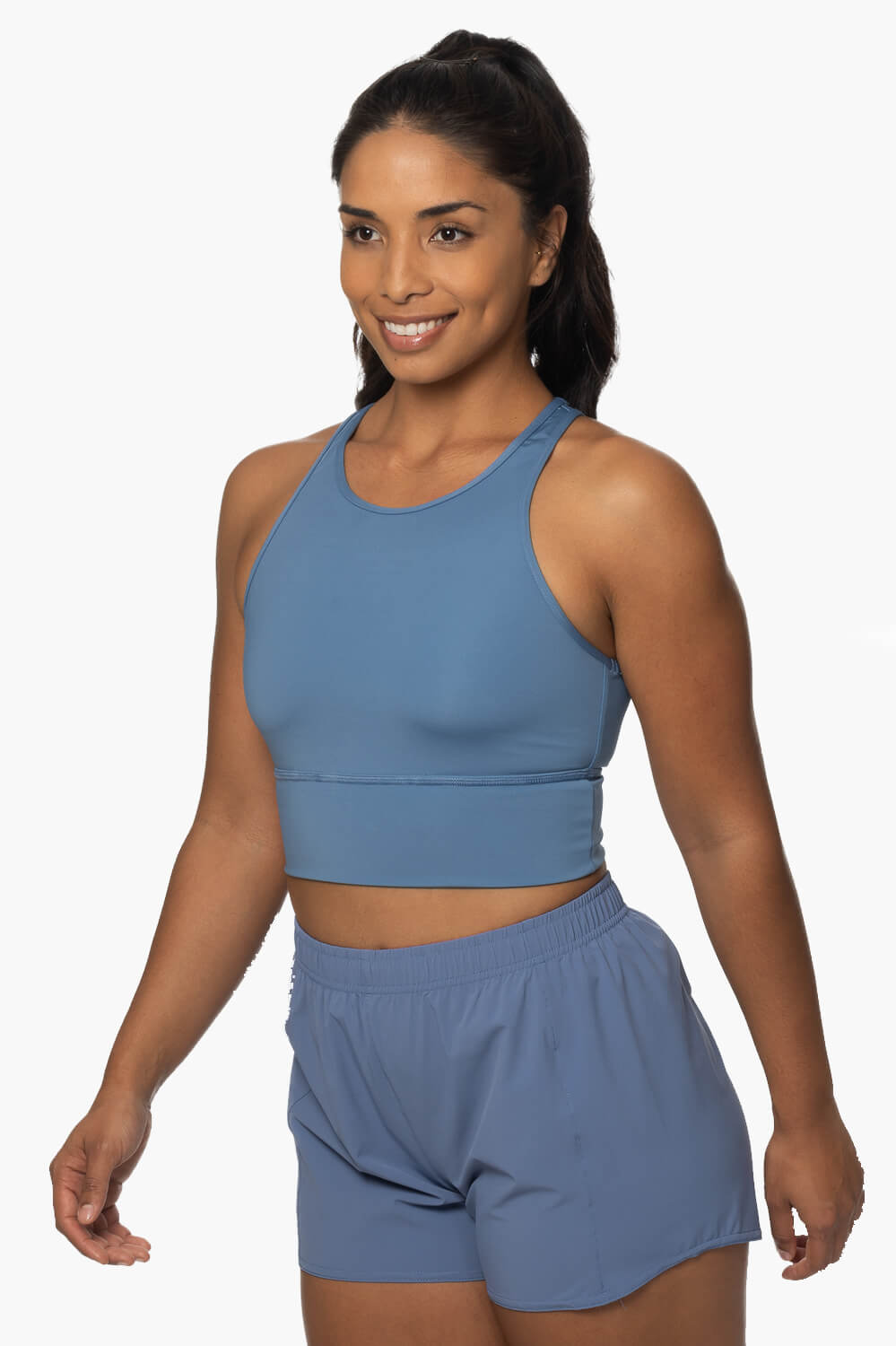  Janie High Waisted Run Short - Midnight Blue