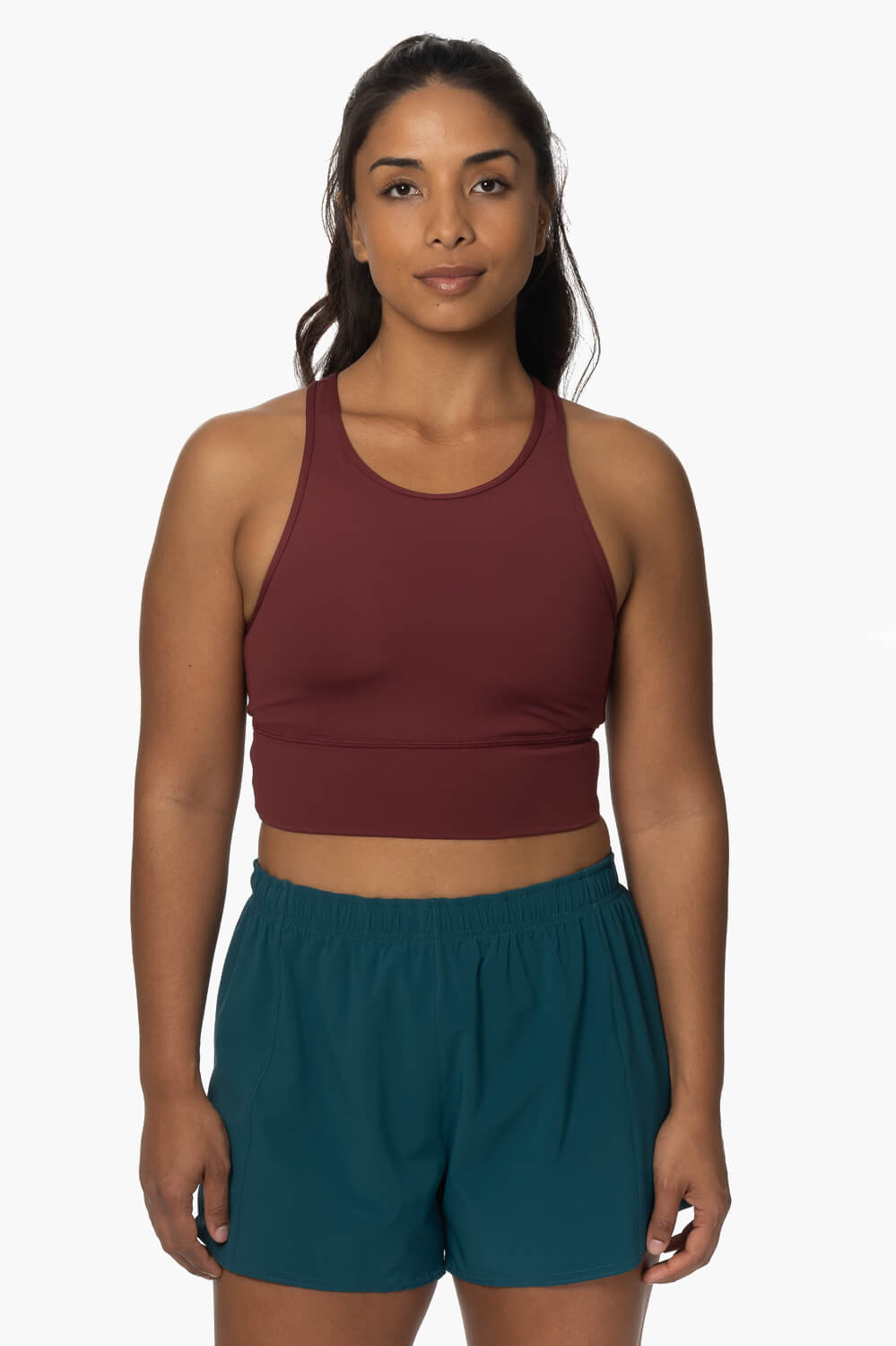  Janie High Waisted Run Short - Peacock