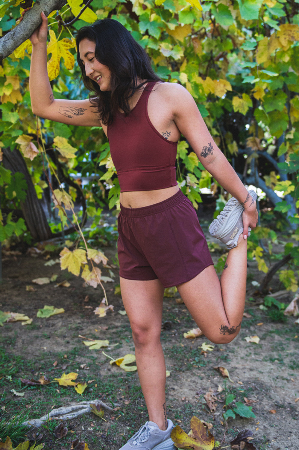  Janie High Waisted Run Short - Port