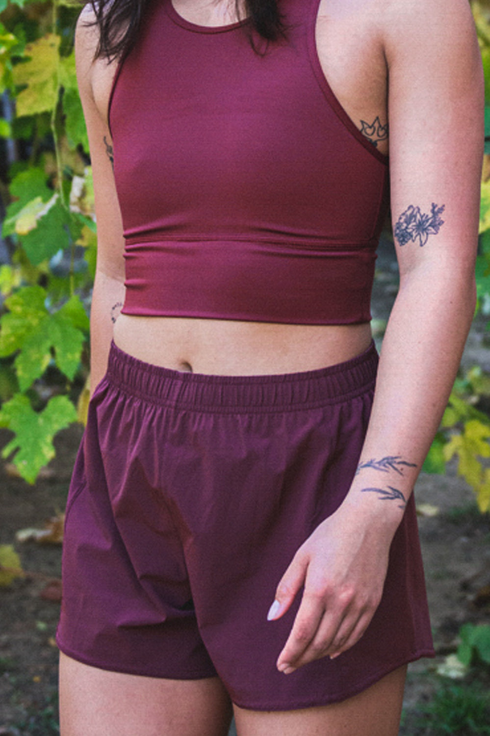  Janie High Waisted Run Short - Port
