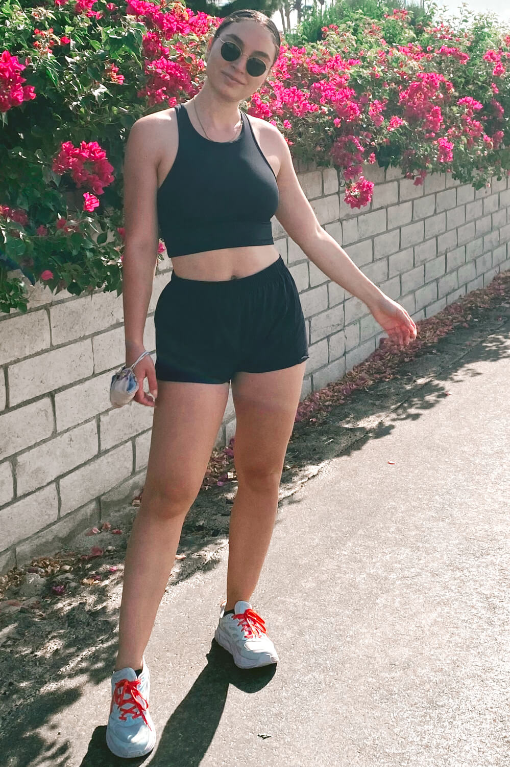  Janie High Waisted Run Short - Black