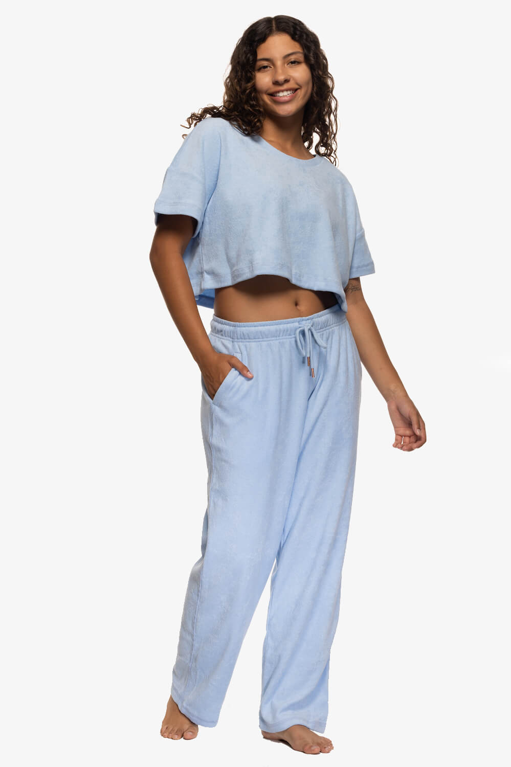  Kayla Terry Cloth Sweatpant - Sky