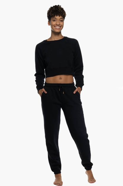  Sasha Fleece Sweatpants - Black