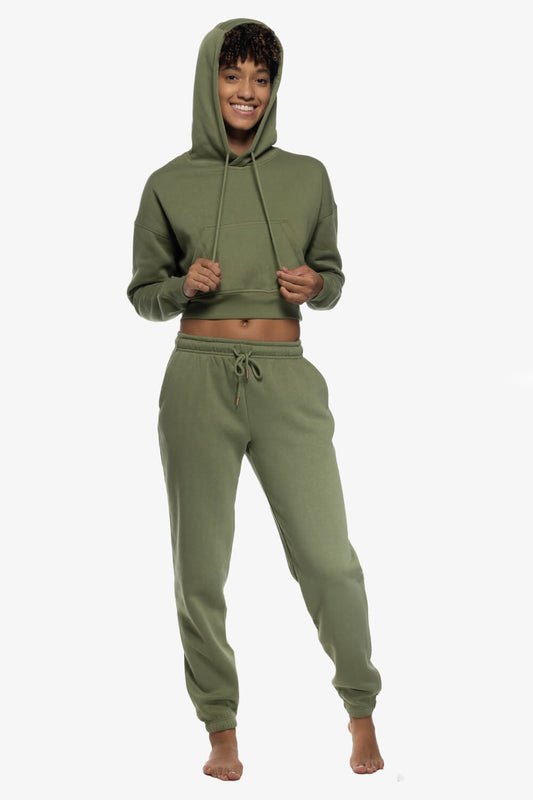 Sasha Fleece Sweatpants - Moss