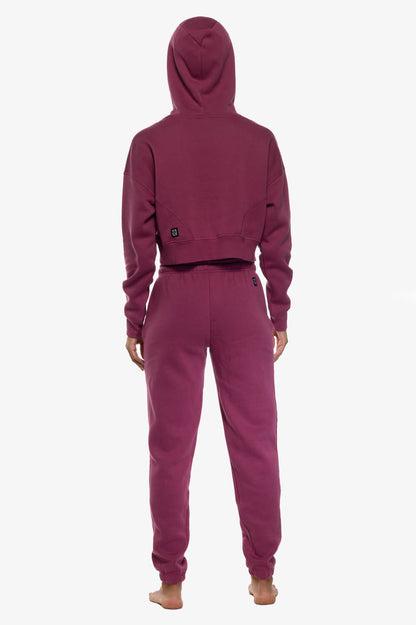  Sasha Fleece Sweatpants - Plum