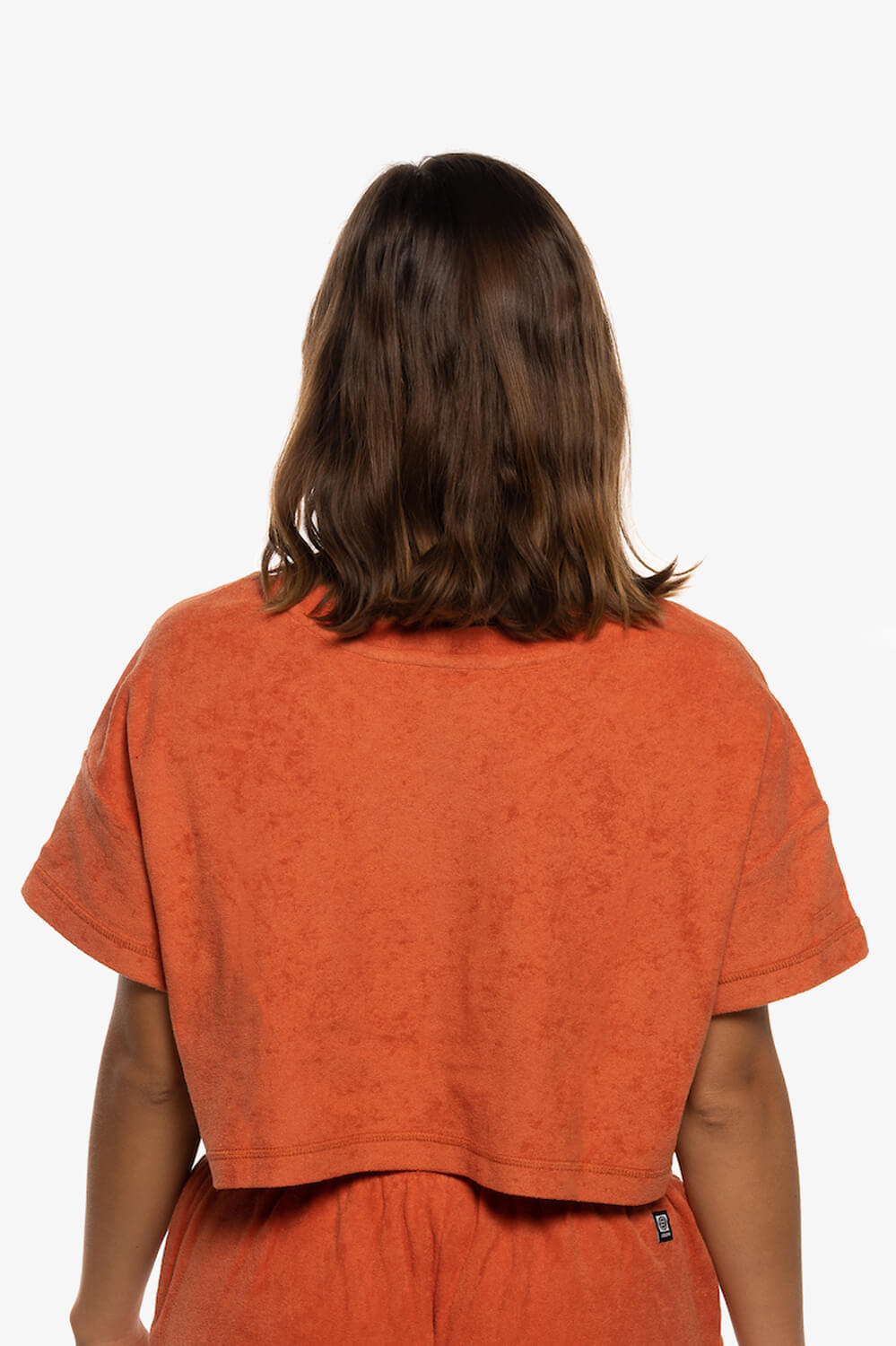  Blaire Cropped Terry Cloth Tee - Riad