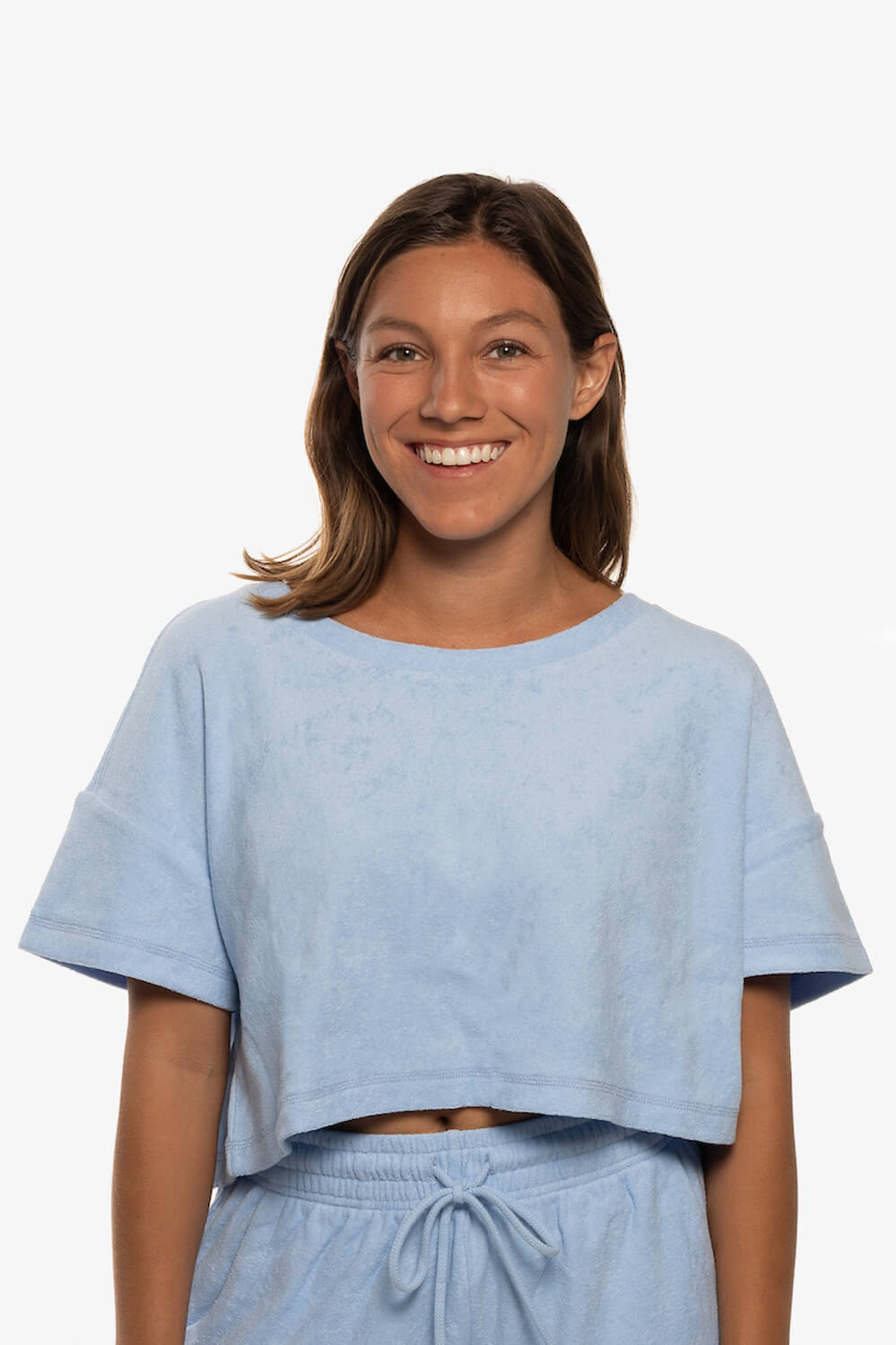  Blaire Terry Cloth Tee - Sky
