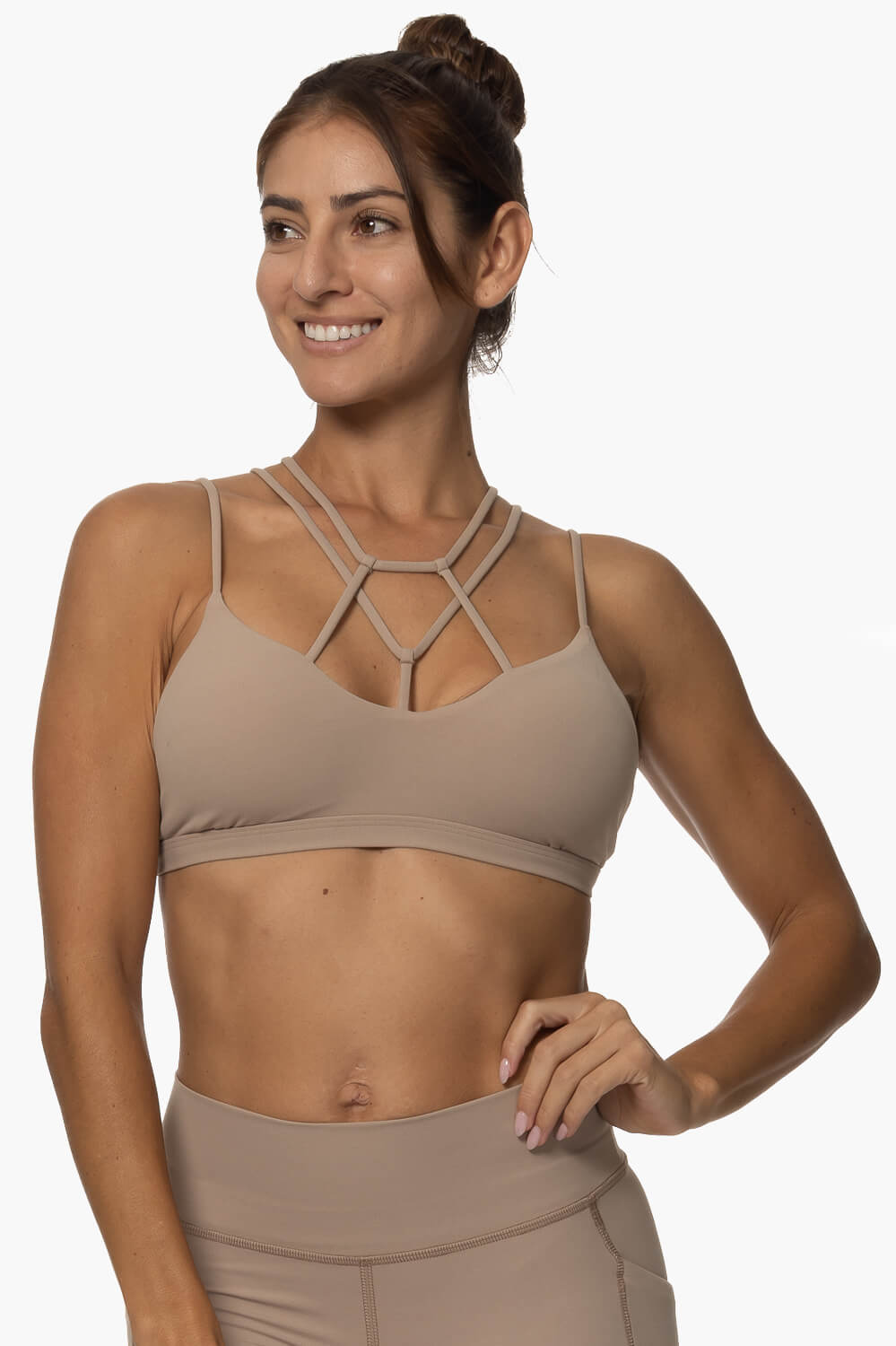  Calicoan Lace Sports Bra - Mocha