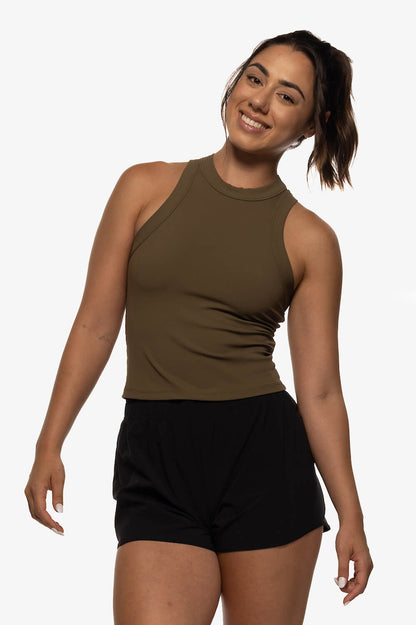  Dalia Basic Top - Khaki