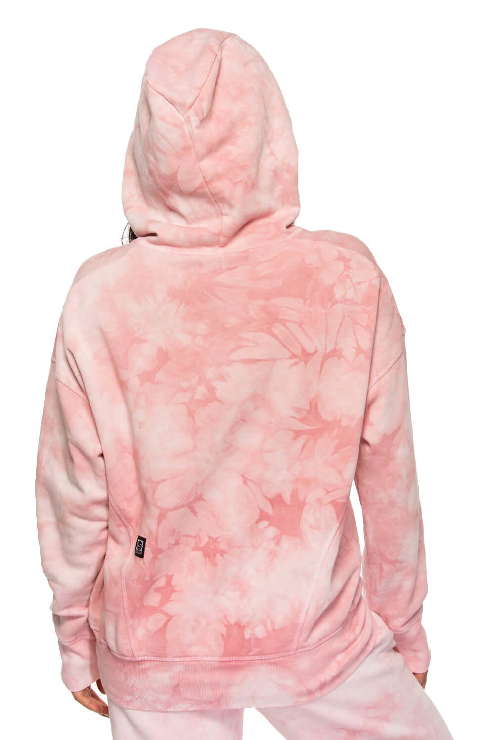  Dawn Fleece Hoodie Sweatshirt - Pink Tie Dye