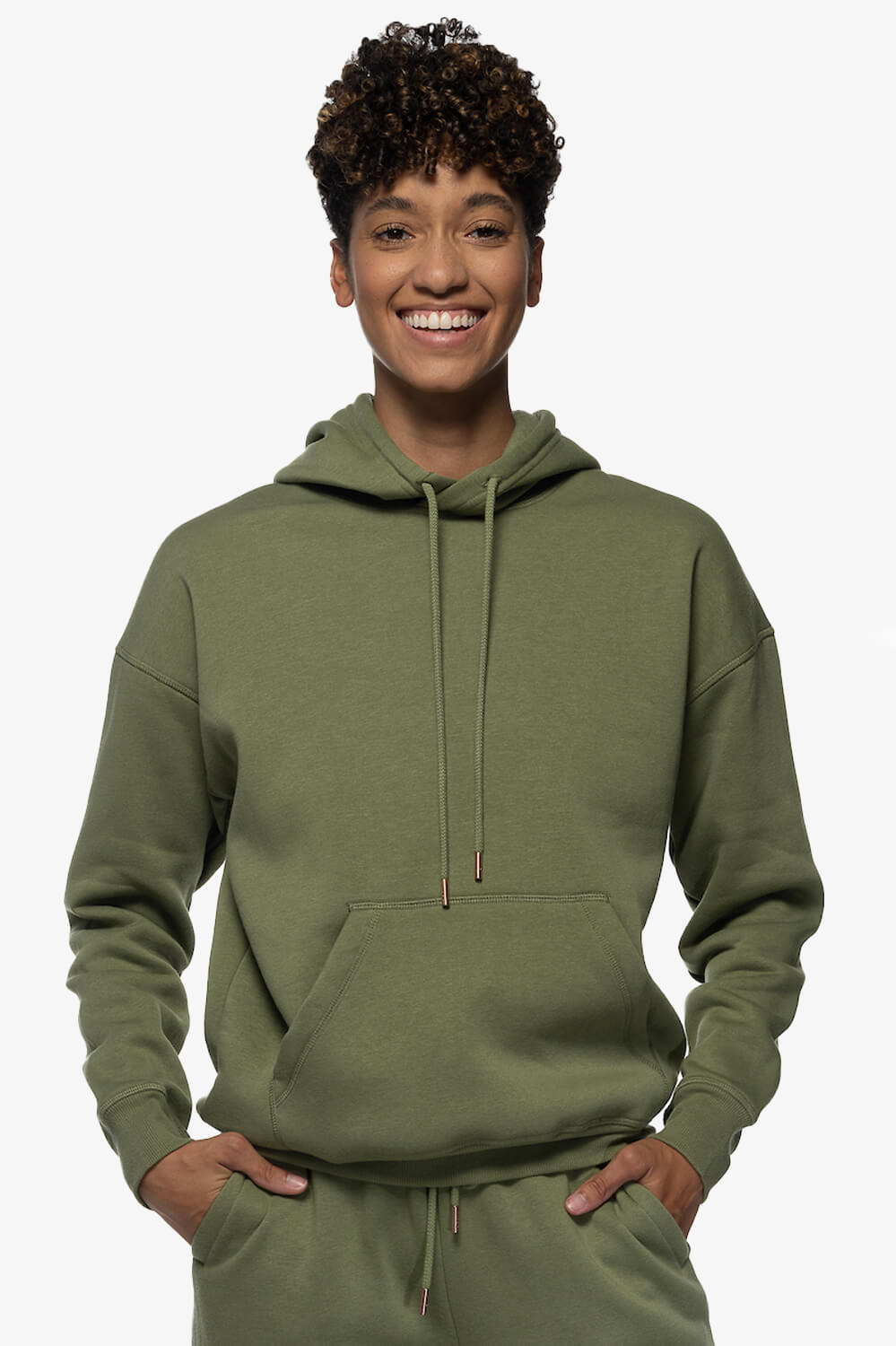  Dawn Fleece Hoodie Sweatshirt - Moss