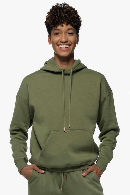  Dawn Fleece Hoodie Sweatshirt - Moss