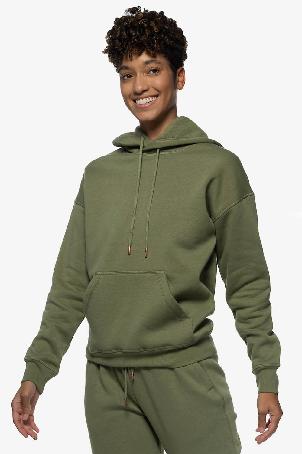 Dawn Fleece Hoodie Sweatshirt - Moss
