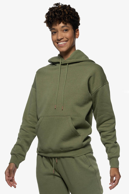  Dawn Fleece Hoodie Sweatshirt - Moss