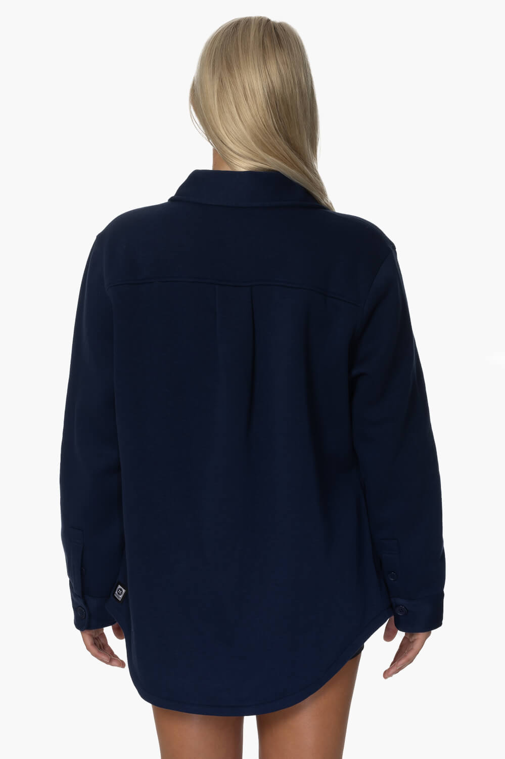  April Fleece Button Up - Shadow