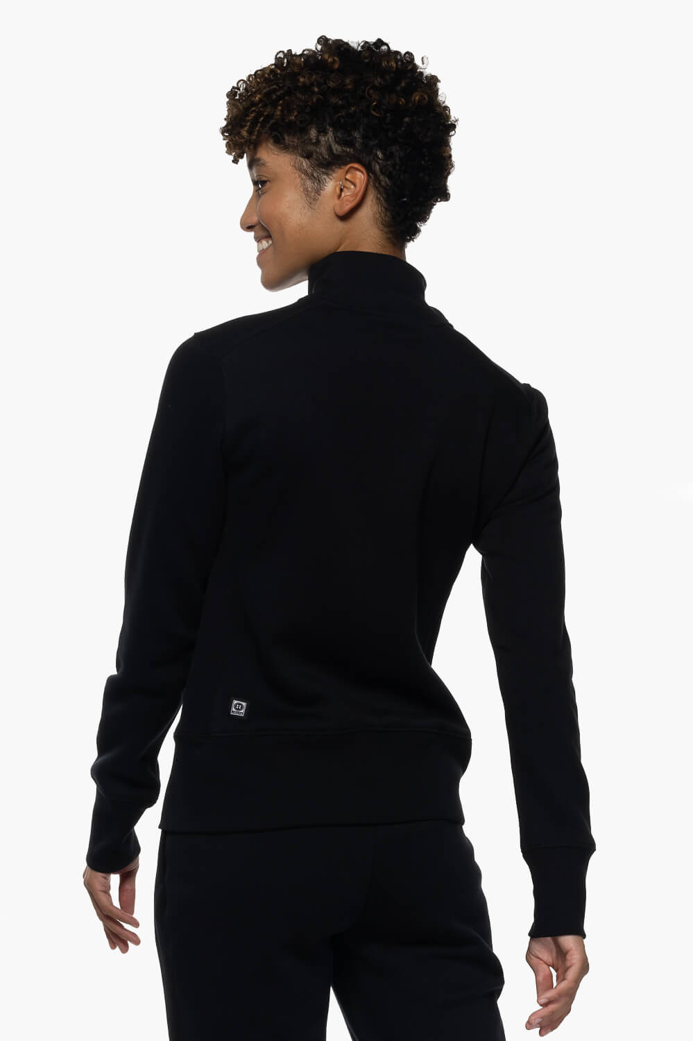  Audrey Zip Up Fleece Jacket - Black