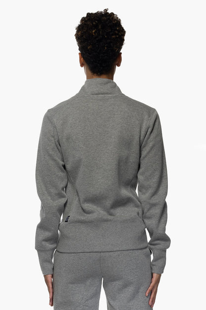  Audrey Zip Up Fleece Jacket - Heather Grey