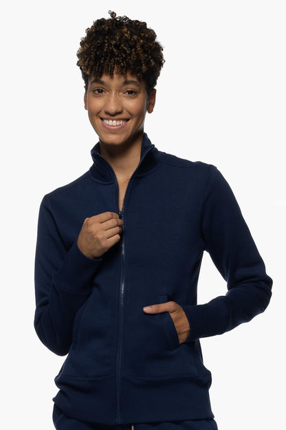  Audrey Zip Up Fleece Jacket - Shadow
