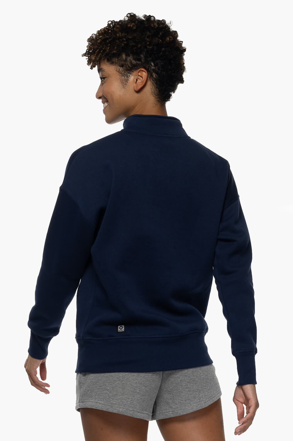 Eliza 1/4 Zip Fleece Pullover Sweatshirt - Shadow