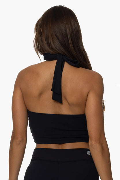  Honolua Halter Sports Bra - Black