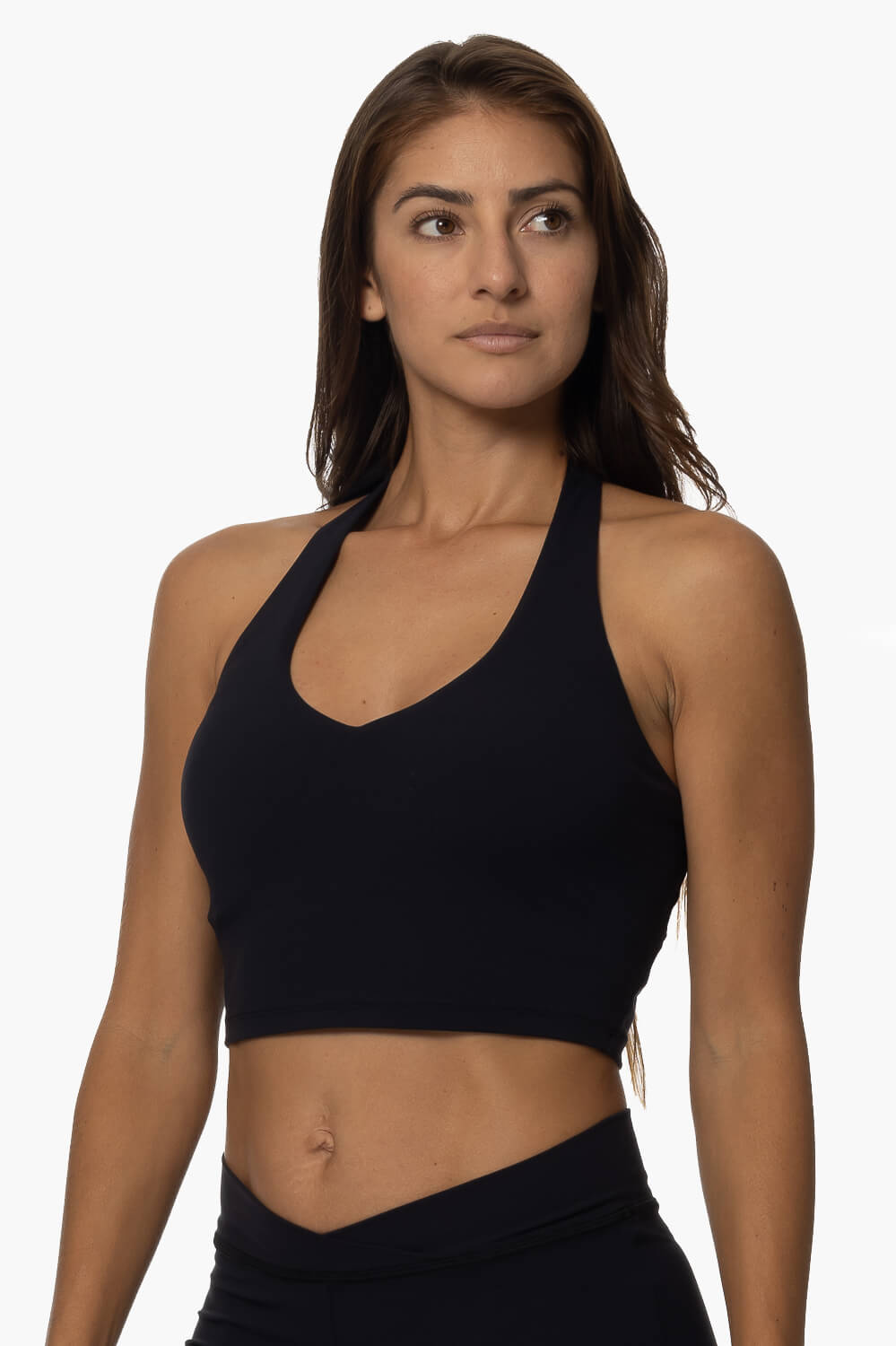  Honolua Halter Sports Bra - Black