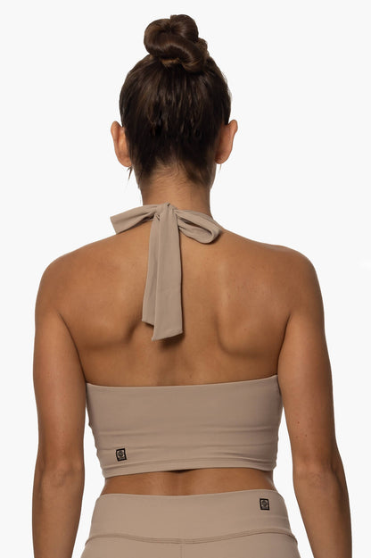  Honolua Halter Sports Bra - Mocha