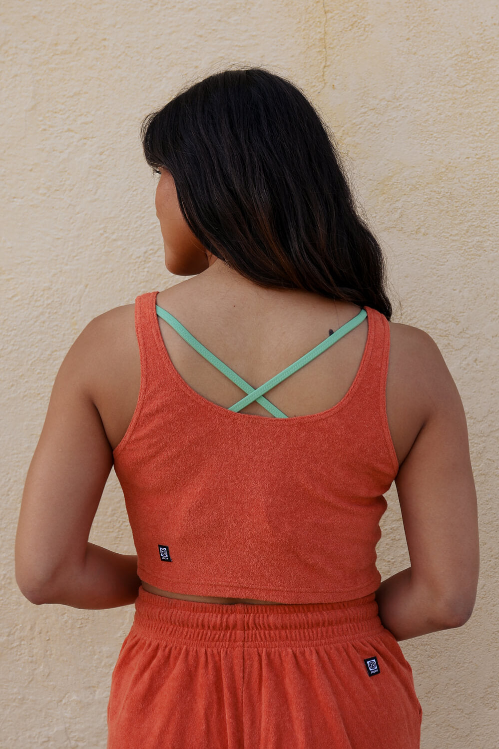 Ivy Cropped Terry Cloth Tank - Riad
