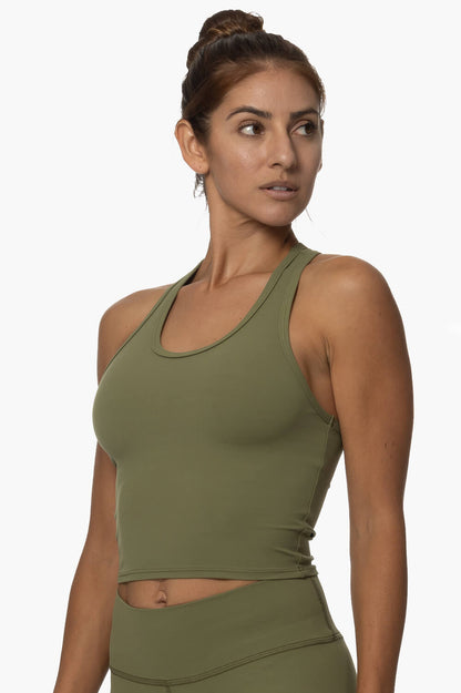  Kinzie Fitted Tank Top - Moss