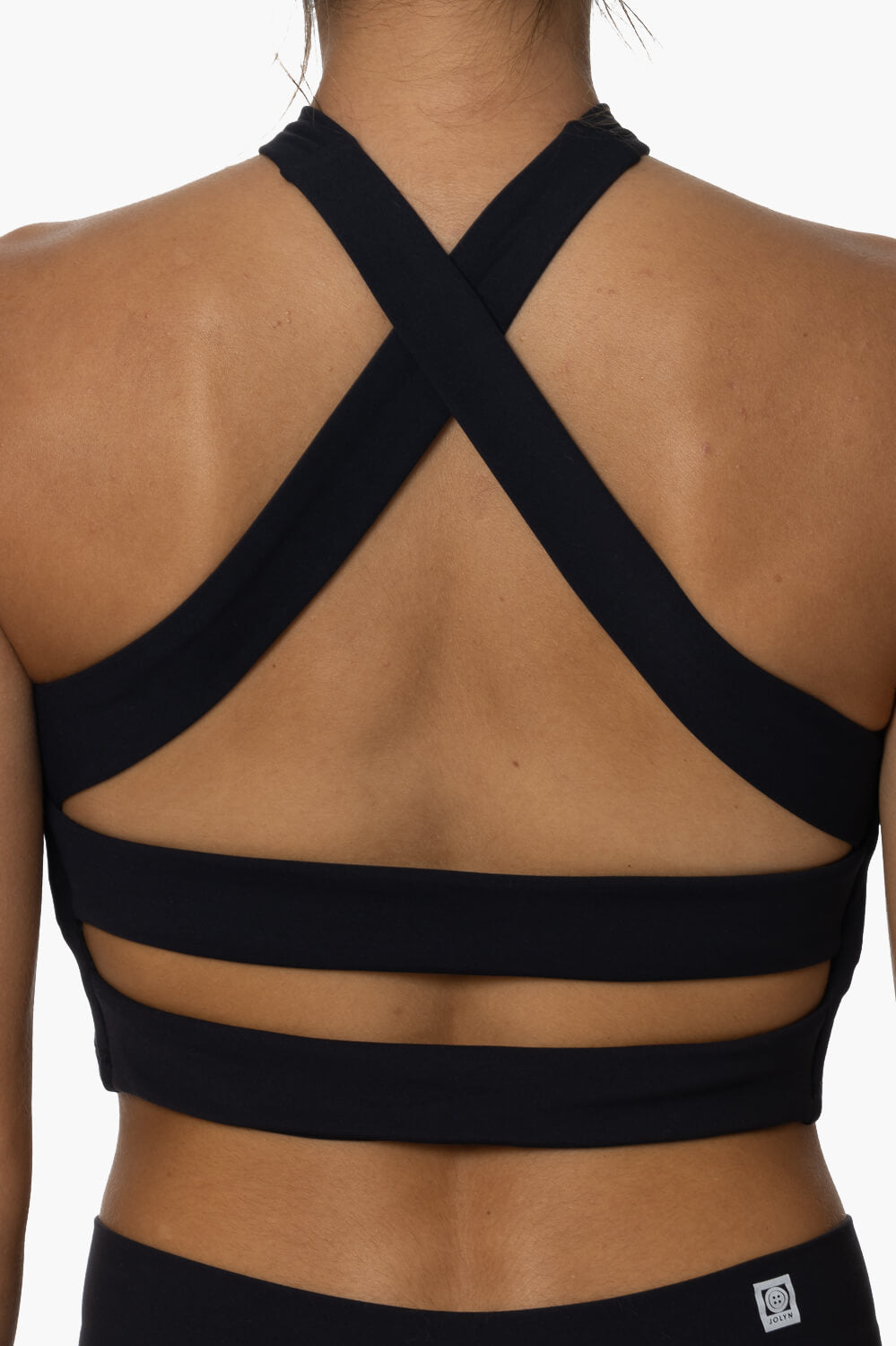  Pupukea Cross Over Sports Bra - Black